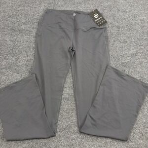 Bubblelime Flare Yoga Pants Womens XL Charcoal Gray High Waist Pockets NWT